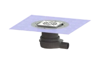 Kessel Ultravlak vloerput, variofix, klasse L DN50, 138x138, waterslot