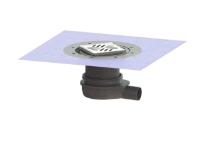 Kessel Ultravlak vloerput, variofix, klasse L DN50, 120x120, waterslot