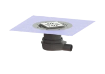 Kessel Ultravlak vloerput, variofix, klasse L DN50, 120x120, waterslot