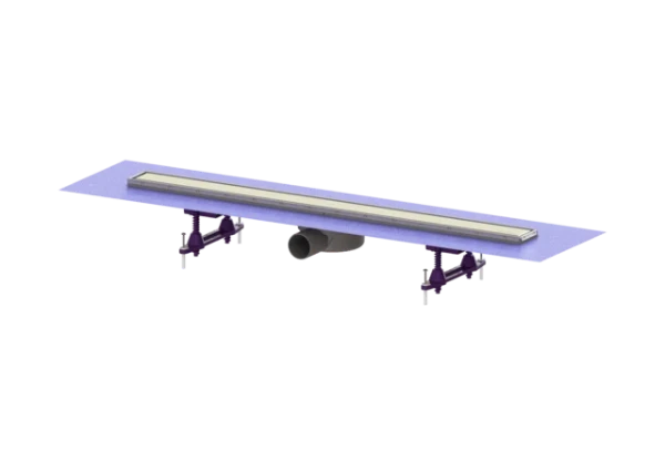 Kessel Linearis Compact douchegoot compleet 750 mm inox