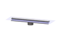 Kessel Linearis Comfort douchegoot opzetstuk zonder SIFON 850mm, met doek RVS