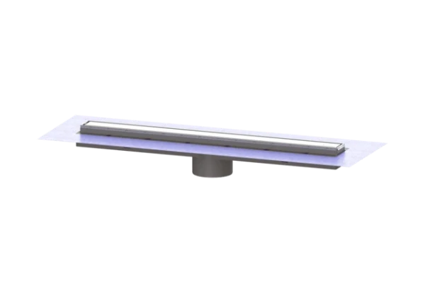 Kessel Linearis Comfort douchegoot opzetstuk zonder SIFON 850mm, met doek RVS