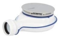Nicoll Turboflow XS siphon de douche magnétique 90 mm - chromé - tub plat - 33 l/min