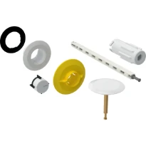 Geberit set de service pour vidage baignoire avec bouton poussoir PushControl: chromé brillant