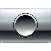 Geberit Delta15 Plaque de déclenchement - pour rinçage interrompable - Chromé brillant
