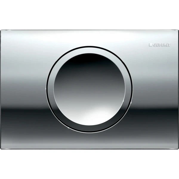 Geberit Delta15 Plaque de déclenchement - pour rinçage interrompable - Chromé brillant