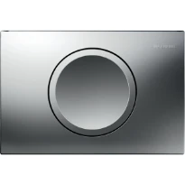 Geberit Delta15 Plaque de déclenchement - pour rinçage interrompable - Chromé mat