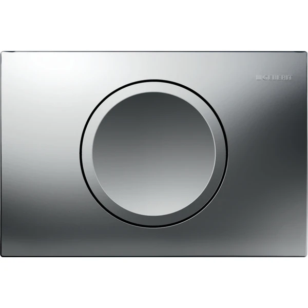 Geberit Delta15 Plaque de déclenchement - pour rinçage interrompable - Chromé mat