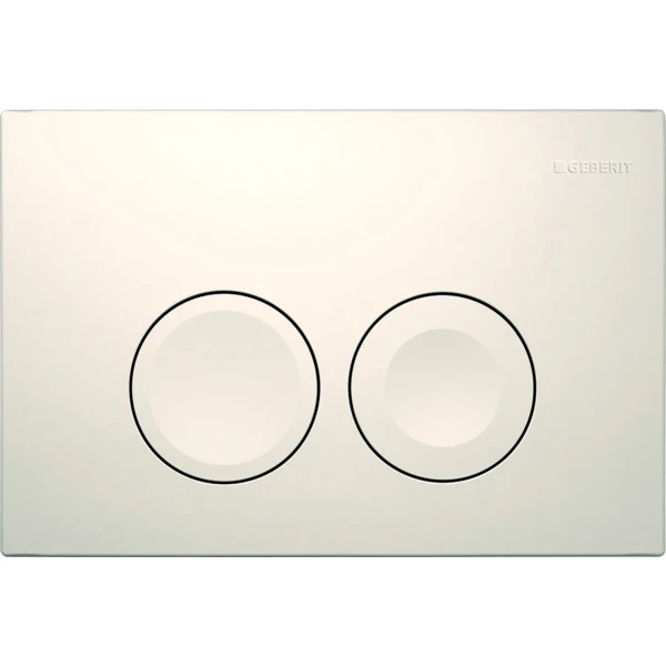 Geberit Delta 25 plaque de commande - blanc - pour rinçage avec 2 volumes