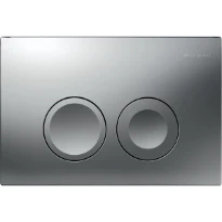 Geberit Delta25 plaque de commande - pour rinçage avec 2 quantités - Mat chromé