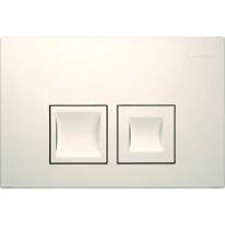 Geberit Delta35 Plaque de déclenchement - pour rinçage à 2 volumes - Blanc alpin