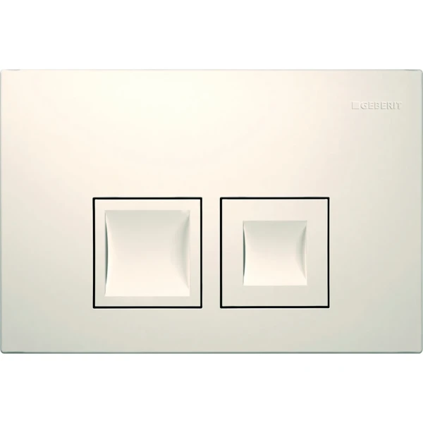 Geberit Delta35 Plaque de déclenchement - pour rinçage à 2 volumes - Blanc alpin