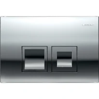 Geberit Delta35 Plaque de déclenchement - pour rinçage à 2 volumes - Chromé brillant