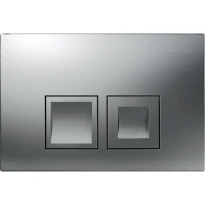 Geberit Delta35 Plaque de déclenchement - pour rinçage à 2 volumes - Chromé mat