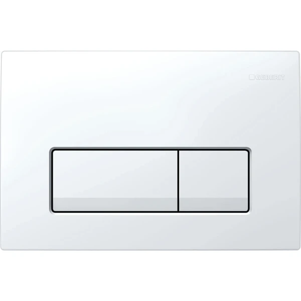 Geberit Delta50 plaque de commande - pour rinçage avec 2 quantités - blanc alpine