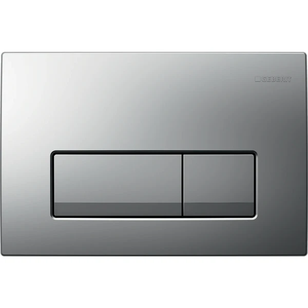 Geberit Delta50 Plaque de déclenchement - pour rinçage à 2 volumes - Chromé mat
