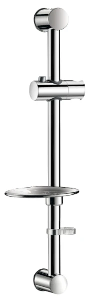 DELABIE Barre de dche chromée Ø25 recoupable, porte-savon EA. 540 mm