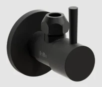 Clou InBe design robinet d'arrêt type 1, rond, noir mat