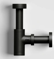Clou Mini Suk siphon desing, noir mat, spécifique pour lave-mains