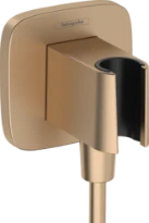 Hansgrohe Fixfit Porter Q avec support douchette - bronze brossé