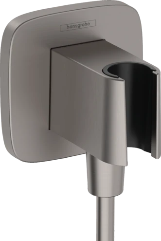 Hansgrohe Fixfit Porter Q avec support douchette - noir chromé brossé