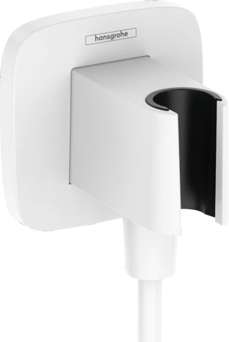 Hansgrohe Fixfit Porter Q avec support douchette - blanc mat