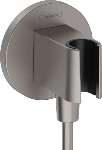 Hansgrohe Fixfit Porter S avec support douchette - noir chromé brossé