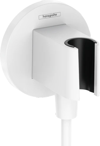 Hansgrohe Fixfit Porter S avec support douchette - blanc mat