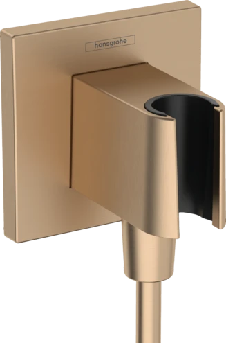 Hansgrohe Fixfit Porter E avec support douchette - bronze brossé
