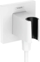 Hansgrohe Fixfit Porter E avec support douchette - blanc mat