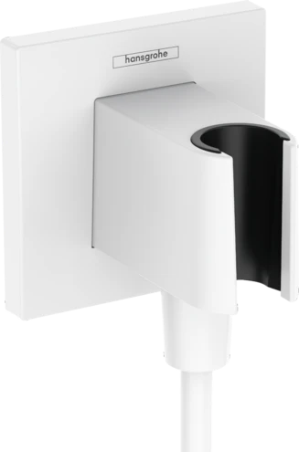 Hansgrohe Fixfit Porter E avec support douchette - blanc mat