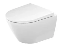 Duravit D-Neo cuvette suspendue compact Rimless PACK (cuvette suspendue + abattant avec softclose) sans bride - blanc - L360xP480 mm - fixations cachées