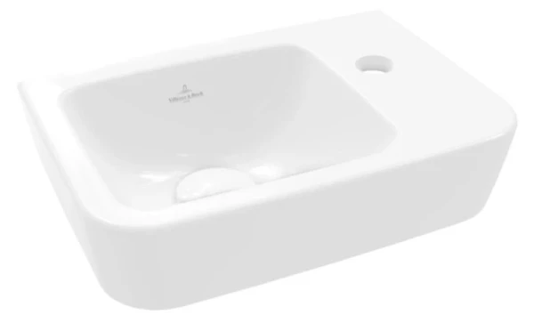 Villeroy & Boch O.Novo lave-mains compact 360 x 250 mm - blanc - avec trou de robinet droite - sans trop-plein