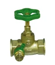 Schlosser 1110 vanne siège droit FF 4/4 x 4/4 - avec vidage - laiton