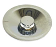 STG gevelkom rond 1/2 - chroom