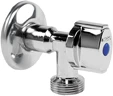 Arco L-85 vanne machine à laver équerre à bille avec clapet anti-retour 1/2 x 3/4 - chromé