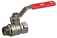 Arco Turia bolkraan met hendel (rood) MF 1/2 x 1/2