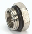 Begetube collecteur réduction MF 4/4 x 3/4 - avec O-ring - chromé