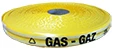 TracPipe PLT ruban de signalisation mention "GAZ - GAS" (longueur rouleau 250 m) 50 mm - prix par rouleau
