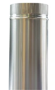 Ubbink Ubigas alu verlengbuis (lengte 1000mm) 100mm