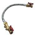 Sanutal CV vulset met bolkranen - EPDM flexibel - EA klep FF 1/2 x 1/2 - 400 mm - niet gekeurd