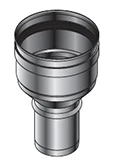 Roccheggiani SPG 316L inox enkelwandig verloop MM 150 x 80 mm