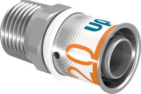 RACCORD A SERTIR UPONOR S-PRESS PLUS 16 X 3/4 M laiton