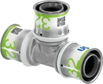 Uponor S-Press Plus laiton té 90° FFF 32 x 32 x 32