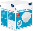 Villeroy & Boch Architectura compact toilette suspendue PACK (toilette suspendue + siège avec softclose) - blanc - B350xD480 mm