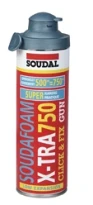 Soudal Click & Fix Soudafoam X-tra mousse PU 750 ml