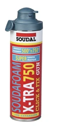 Soudal Click & Fix Soudafoam X-tra PU-schuim 750 ml