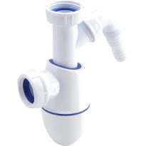 Nicoll Easyphon bekersifon met wasmachineaansluiting 5/4 x 40 mm - wit