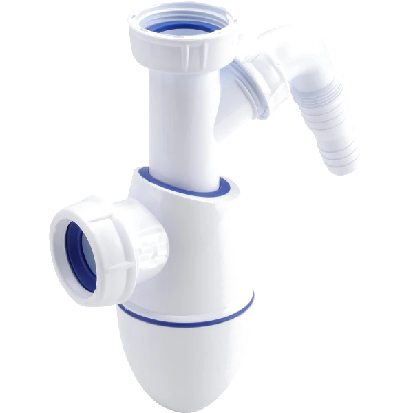 Nicoll Easyphon bekersifon met wasmachineaansluiting 5/4 x 40 mm - wit
