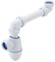 Nicoll Easyphon bekersfon zonder crepine met plaatsbesparende verlengbuis 5/4 x 32 mm - wit